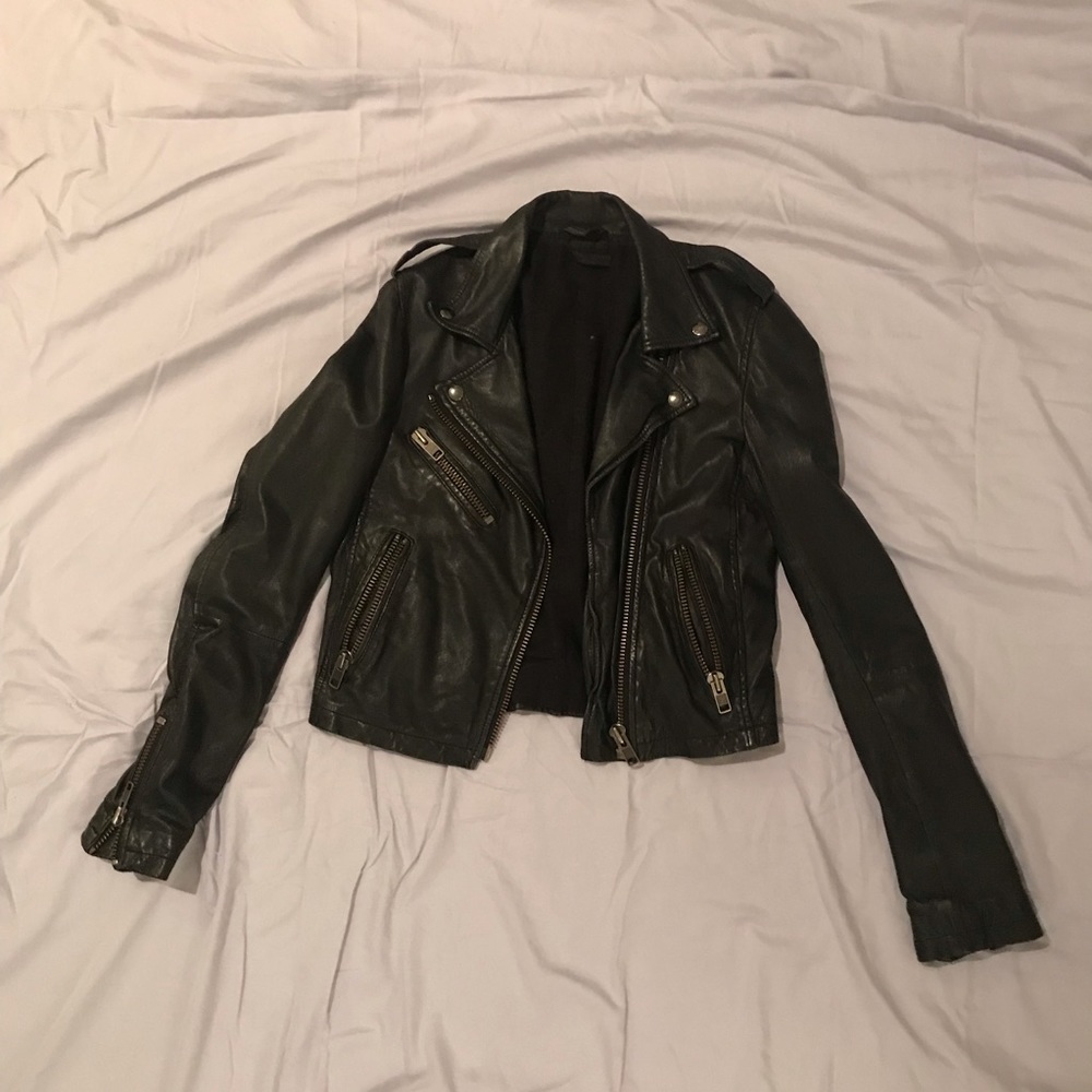 Topshop leather jacket